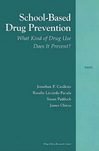 School-based Drug Prevention cover