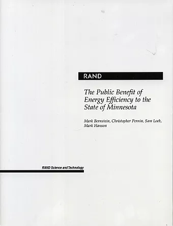 The Public Benefit of Energy Efficiency for Minnesota cover