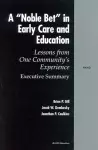 A Noble Bet in Early Care and Education cover