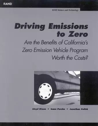 Driving Emissions to Zero cover