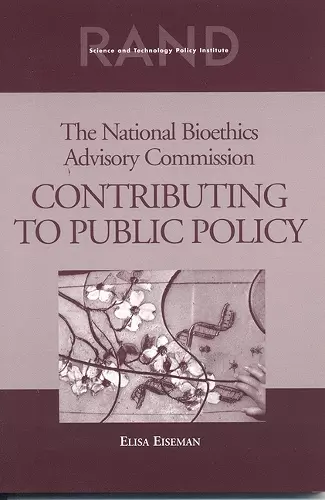 The National Bioethics Advisory Commission cover