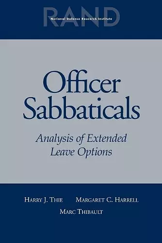 Officer Sabbaticals cover