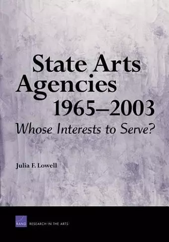 State Arts Agencies, 1965-2003 cover