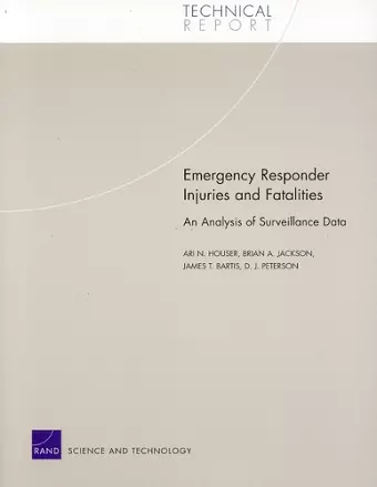 Emergency Responder Injuries and Fatalities cover