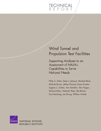 Wind Tunnel and Propulsion Test Facilities cover