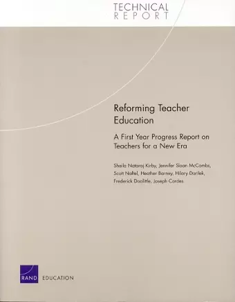 Reforming Teacher Education cover