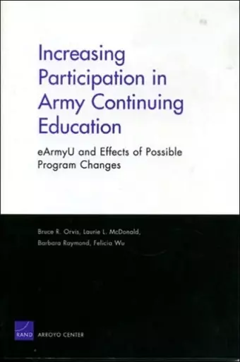 Increasing Participation in Army Continuing Education cover