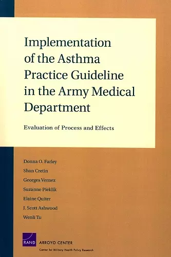 Implementation of the Asthma Practice Guideline in the Army Medical Department cover