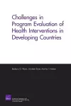 Challenges of Programs Evaluation of Health Interventions in Developing Countries cover