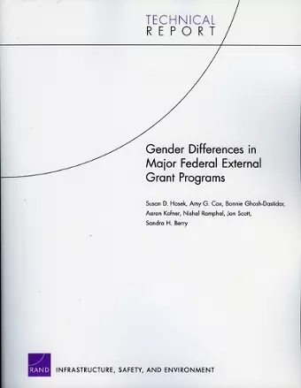 Gender Differences in Major Federal External Grant Programs cover