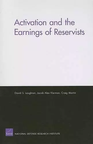 Activation and the Earnings of Reservists cover