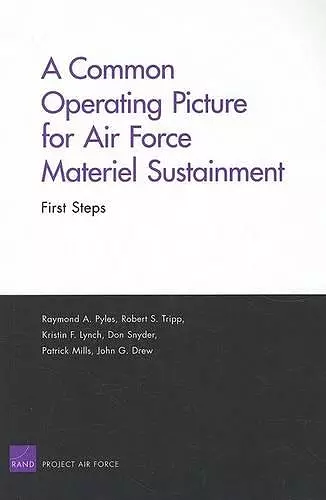 A Common Operating Picture for Air Force Materiel Sustainment cover