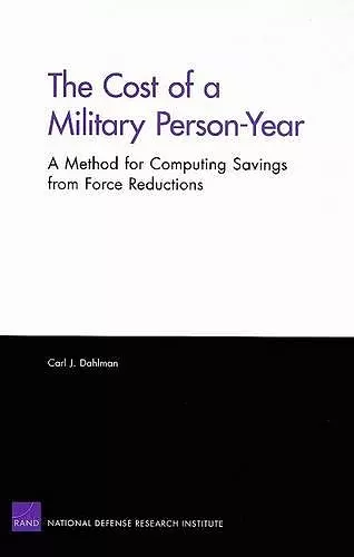 The Cost of a Military Person-year cover