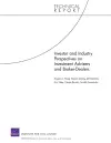 Investor and Industry Perspectives on Investment Advisers and Broker-dealers cover