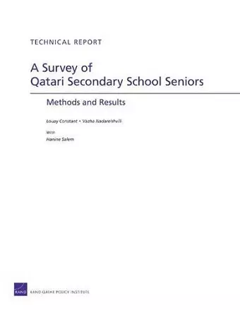 A Survey of Qatari Secondary School Seniors cover