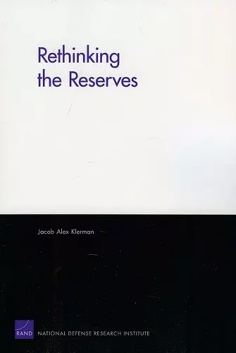 Rethinking the Reserves 2008 cover