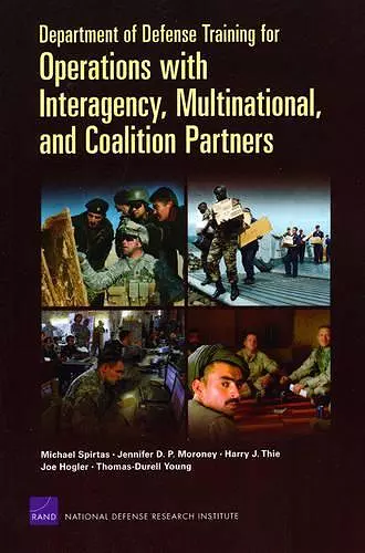 Department of Defense Training for Operations with Interagency, Multinational, and Coalition Partners cover