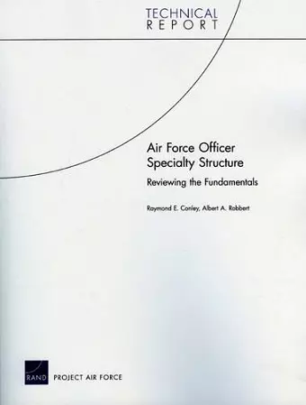 Air Force Officer Specialty Structure cover