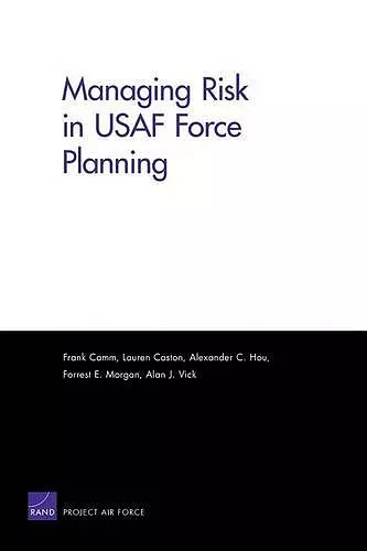 Managing Risk in USAF Force Planning cover