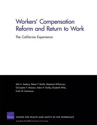 Workers Compensation Reform & Return to cover