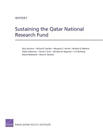 Sustaining the Qatar National Research Fund cover