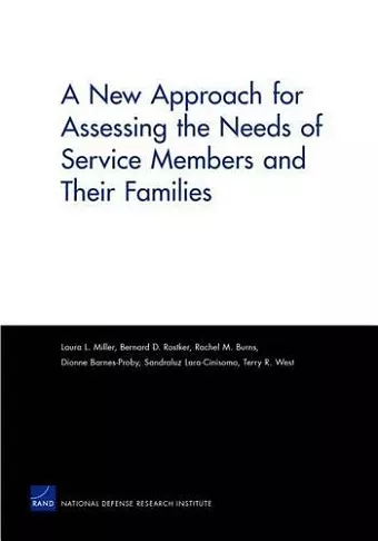 A New Approach for Assessing the Needs of Service Members and Their Families cover