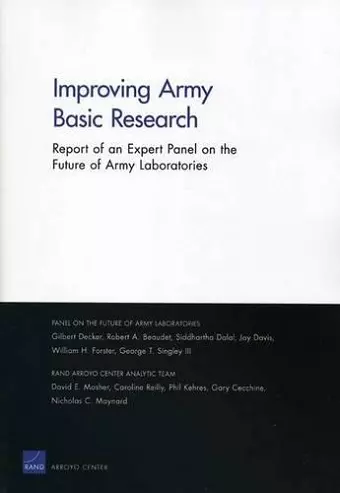 Improving Army Basic Research cover