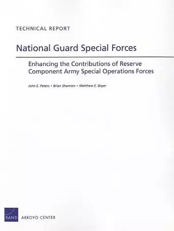 National Guard Special Forces cover