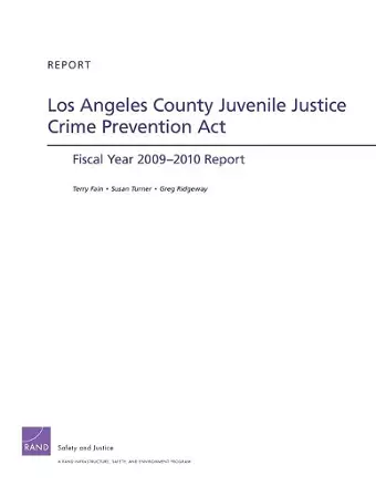 Los Angeles County Juvenile Justice Crime Prevention Act cover