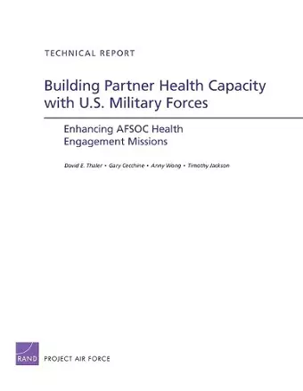 Building Partner Health Capacity with U.S. Military Forces cover