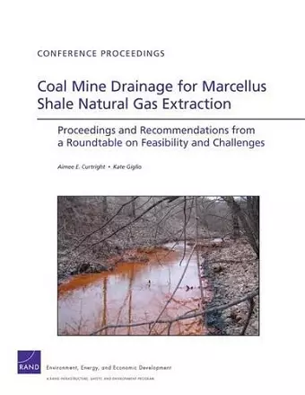 Coal Mine Drainage for Marcellus Shale Natural Gas Extraction cover