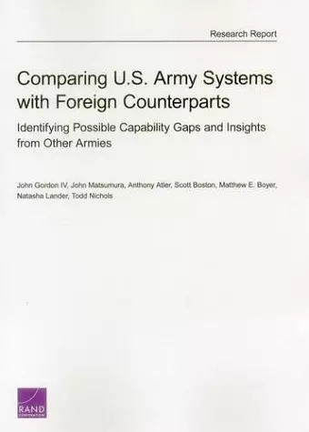 Comparing U.S. Army Systems with Foreign Counterparts cover