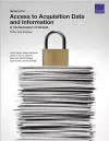 Issues with Access to Acquisition Data and Information in the Department of Defense cover