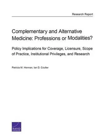 Complementary and Alternative Medicine cover