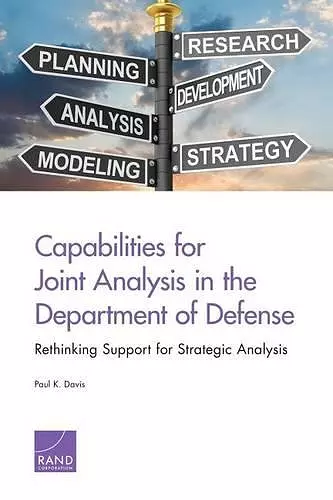 Capabilities for Joint Analysis in the Department of Defense cover