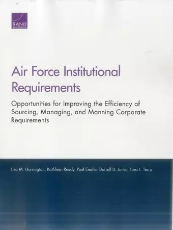 Air Force Institutional Requirements cover