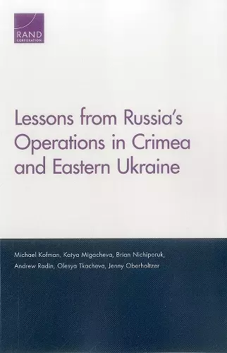 Lessons from Russia's Operations in Crimea and Eastern Ukraine cover