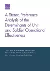 A Stated Preference Analysis of the Determinants of Unit and Soldier Operational Effectiveness cover