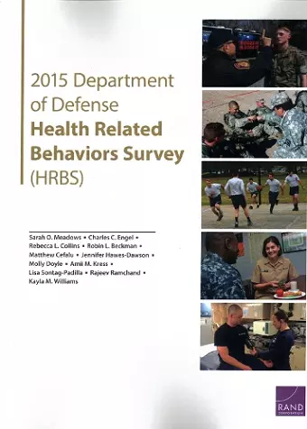 2015 Department of Defense Health Related Behaviors Survey (HRBS) cover