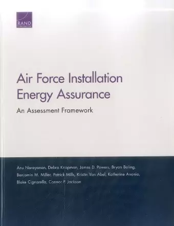 Air Force Installation Energy Assurance cover