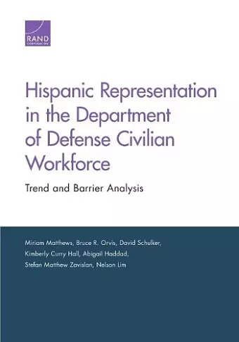 Hispanic Representation in the Department of Defense Civilian Workforce cover