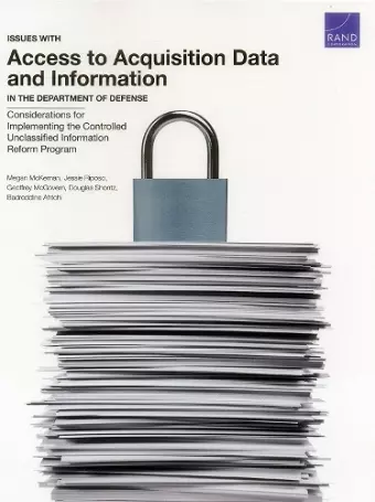 Issues with Access to Acquisition Data and Information in the Department of Defense cover