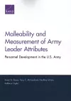 Malleability and Measurement of Army Leader Attributes cover