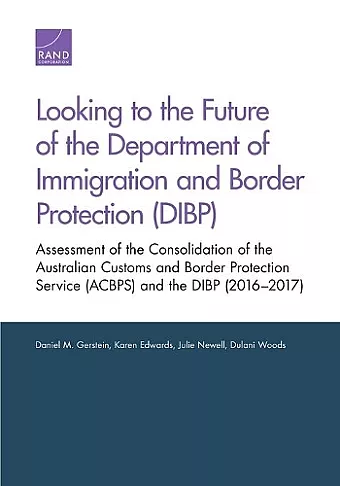 Looking to the Future of the Department of Immigration and Border Protection (DIBP) cover