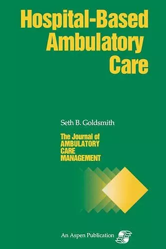 JACM on Hospital-Based Ambulatory Care cover