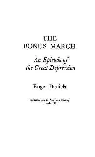 The Bonus March cover