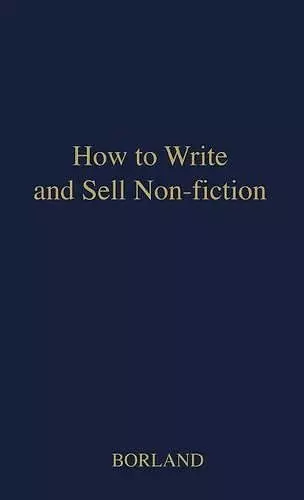 How to Write and Sell Non-Fiction cover