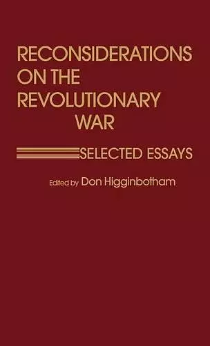 Reconsiderations on the Revolutionary War cover