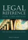 Legal Reference for Librarians cover