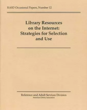 Library Resources on the Internet cover